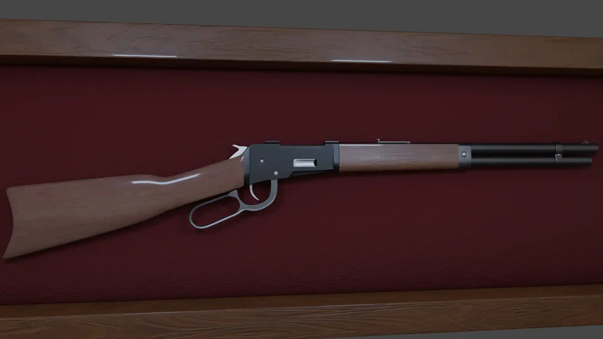 Art of a lever action rifle
