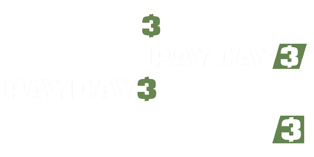 thumbnail with 4 different logo variants for Payday 3
